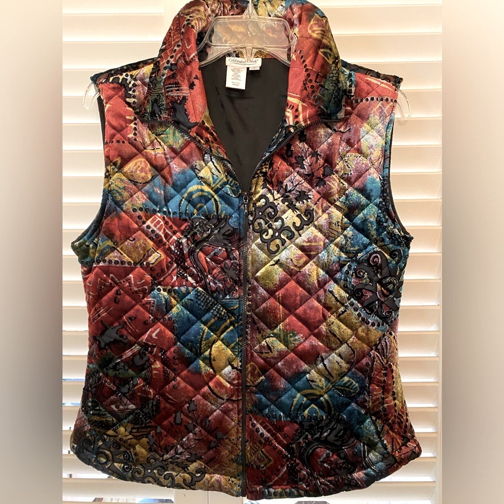 Coldwater Creek Quilted Vest Small